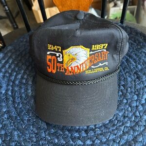 50th Anniversary Original Motorcycle Rally 1947-1997-Hollister, CA Baseball hat